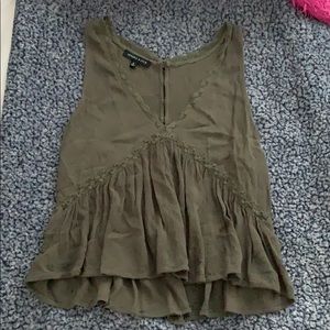 dark green tank top